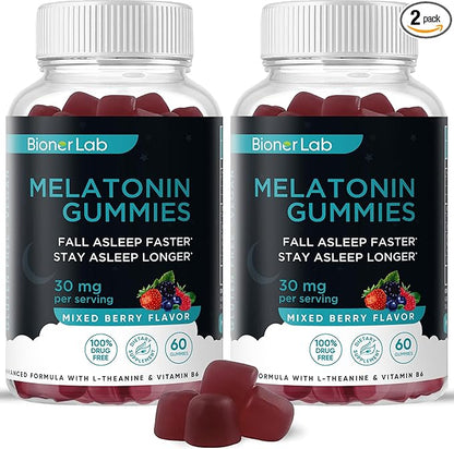 BionerLab Melatonin Gummies (Pack of 2)