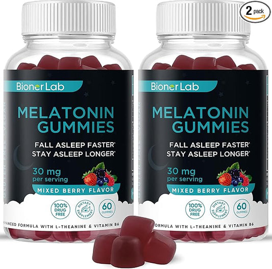 BionerLab Melatonin Gummies (Pack of 2)