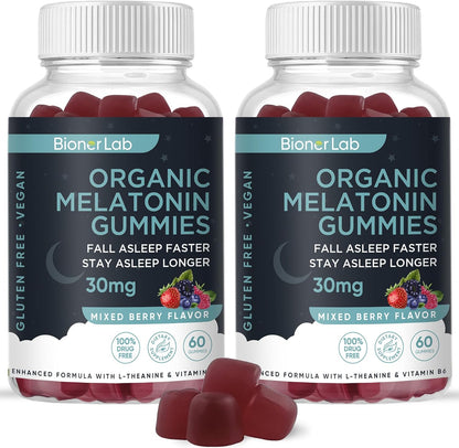BionerLab Melatonin Gummies (Pack of 2)