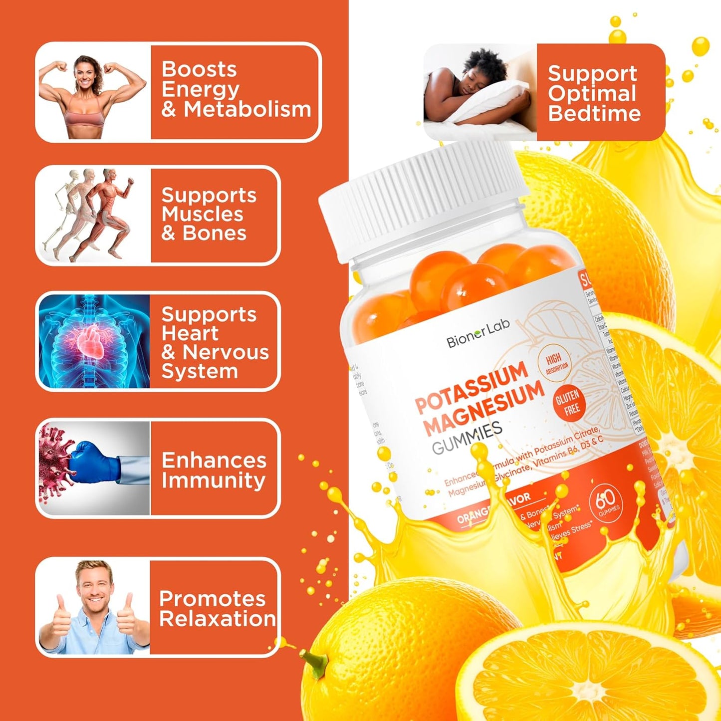 BionerLab Potassium Magnesium Gummies