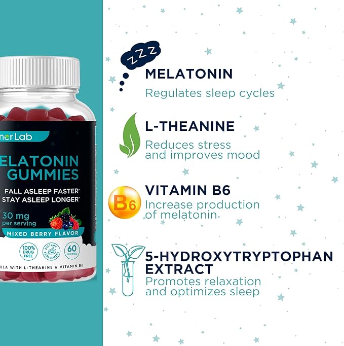 BionerLab Melatonin Gummies (Pack of 2)