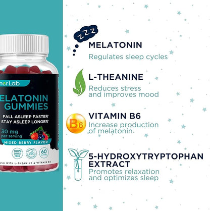 BionerLab Melatonin Gummies (Pack of 2)