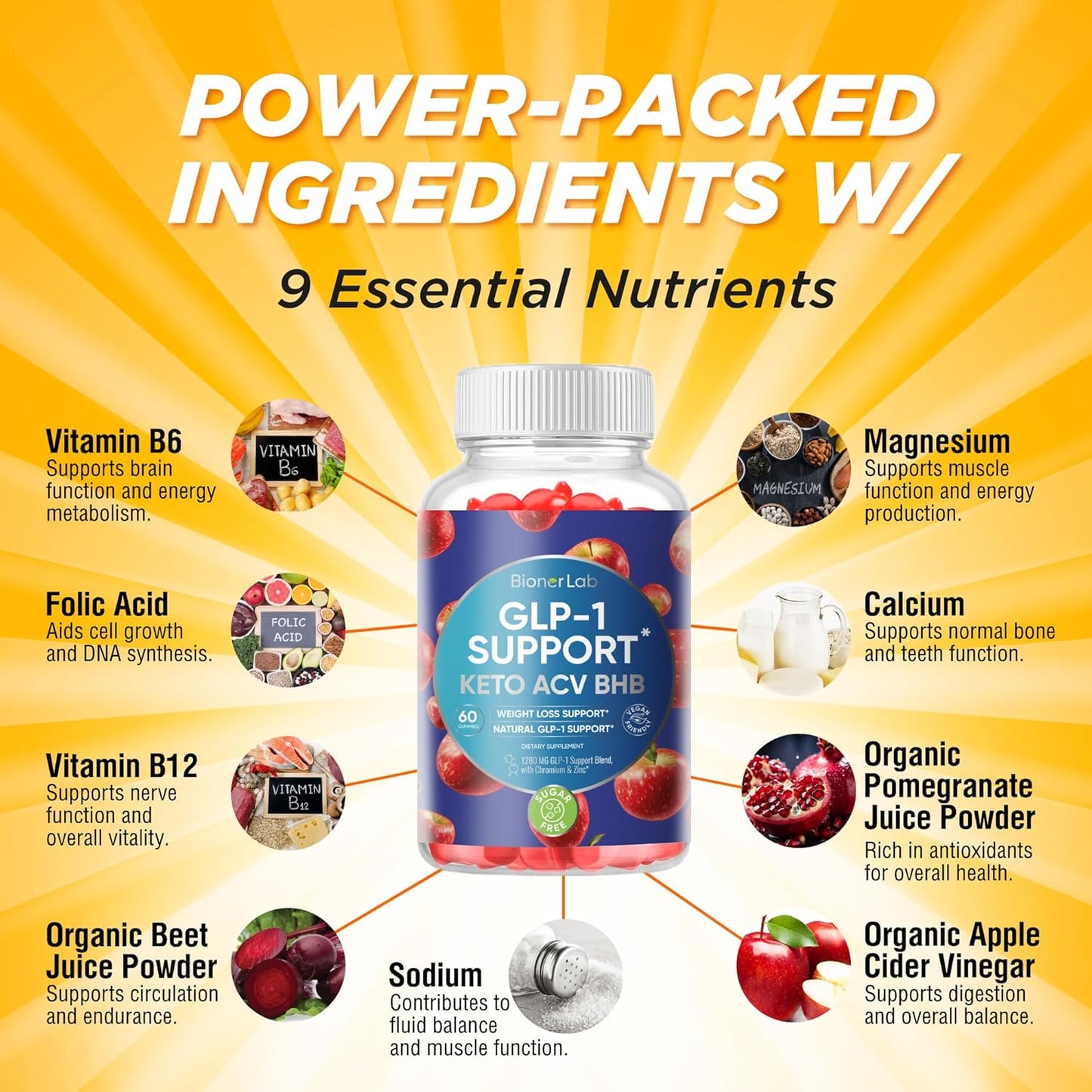 BionerLab Keto ACV Advanced Weight Loss Gummies