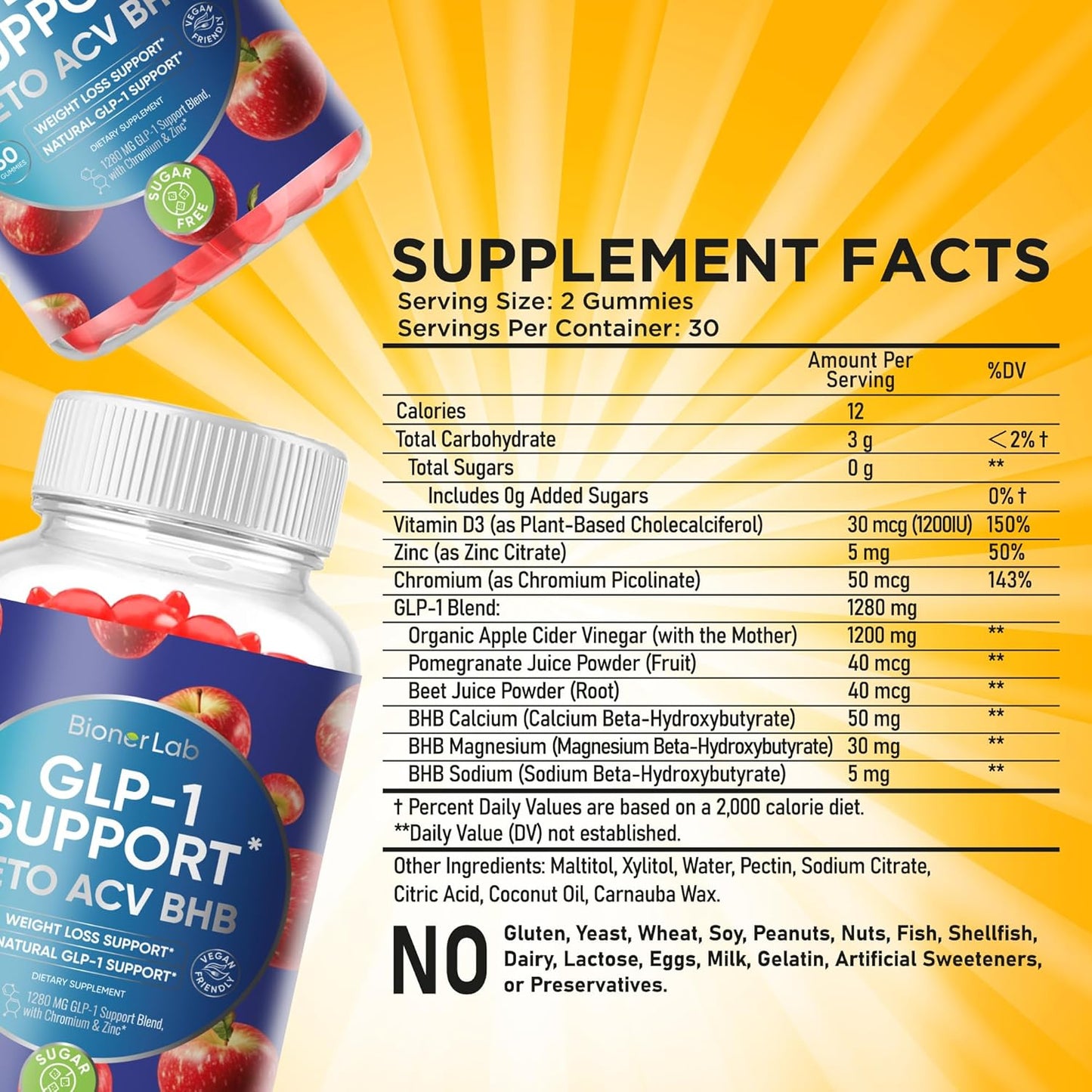 BionerLab Keto ACV Advanced Weight Loss Gummies