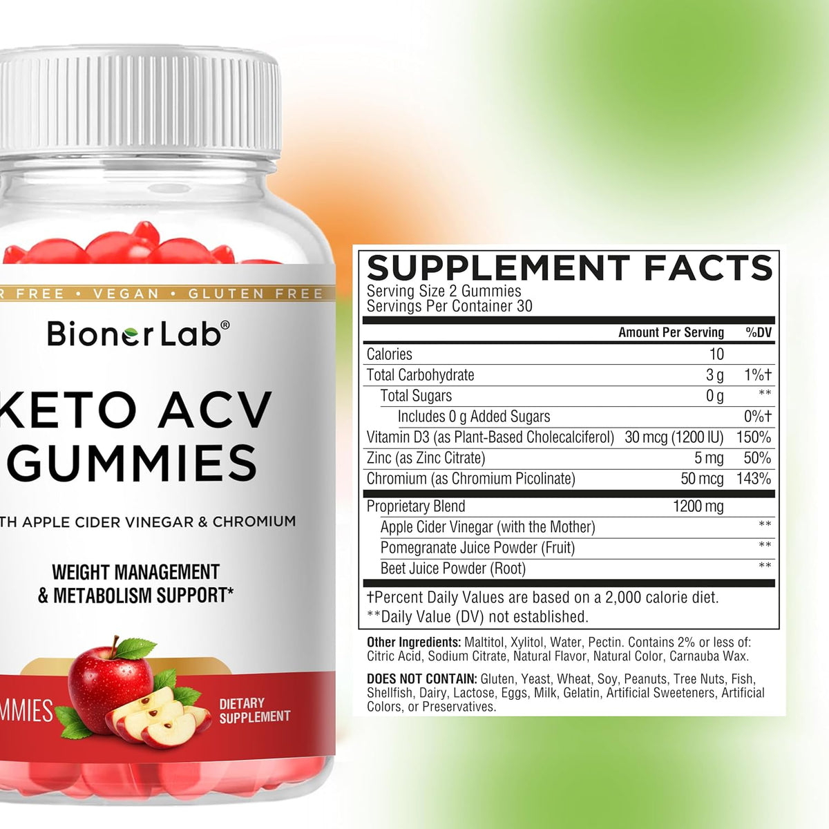 BionerLab Keto ACV Gummies