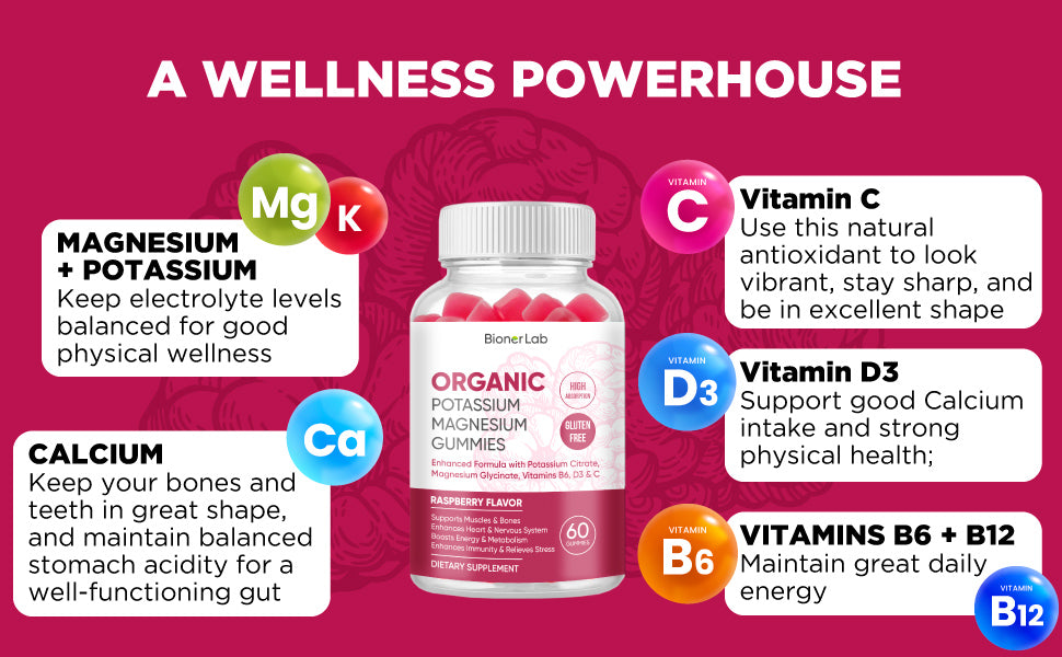 BionerLab Potassium Magnesium Gummies