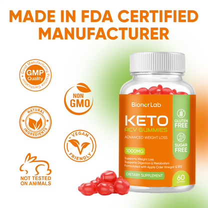 BionerLab Keto ACV Gummies (Pack of 2)