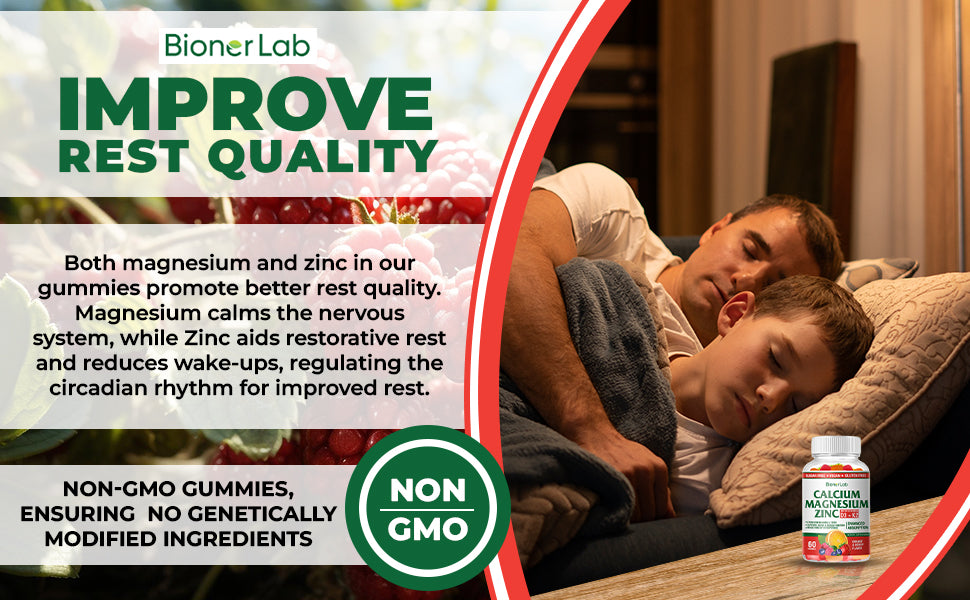 BionerLab Calcium Magnesium Zinc Gummies