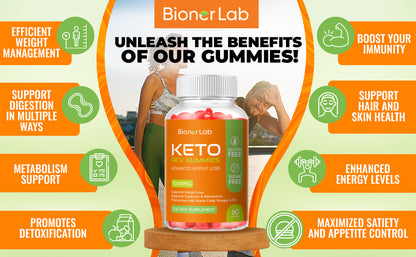 BionerLab Keto ACV Gummies (Pack of 2)