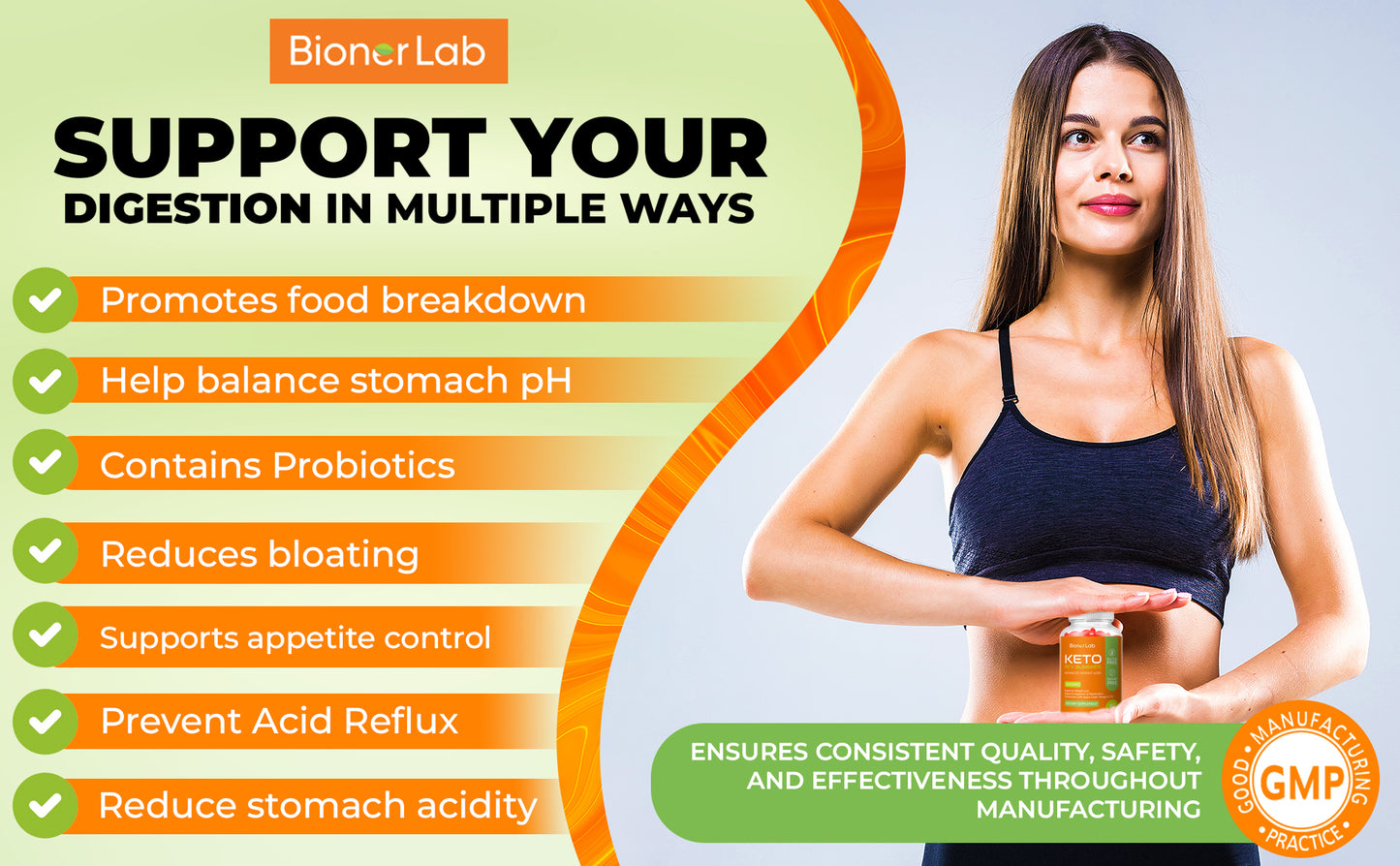 BionerLab Keto ACV Gummies (Pack of 2)