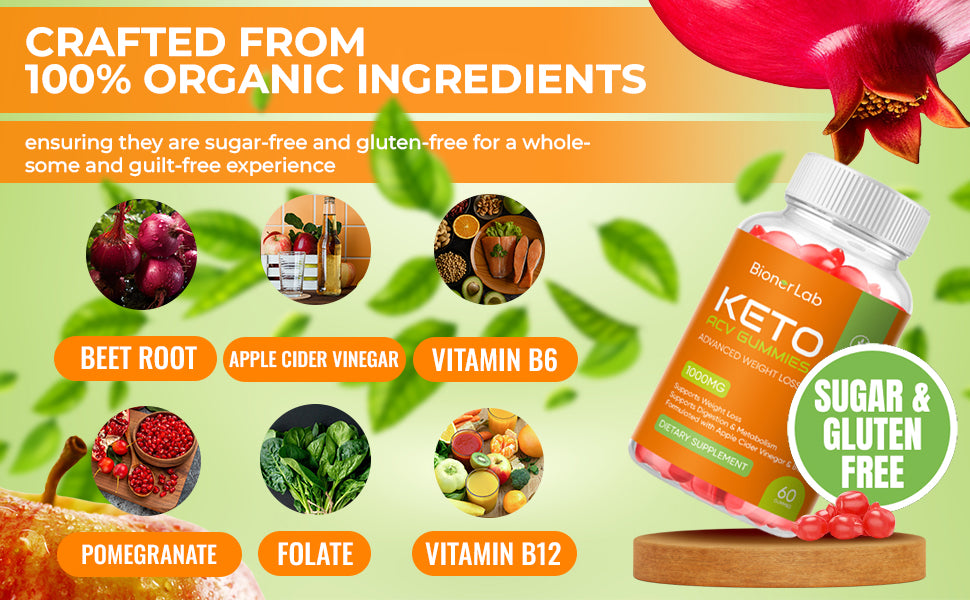 BionerLab Keto ACV Gummies (Pack of 2)