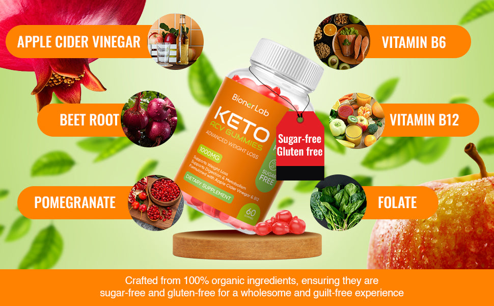 BionerLab Keto ACV Gummies (Pack of 2)